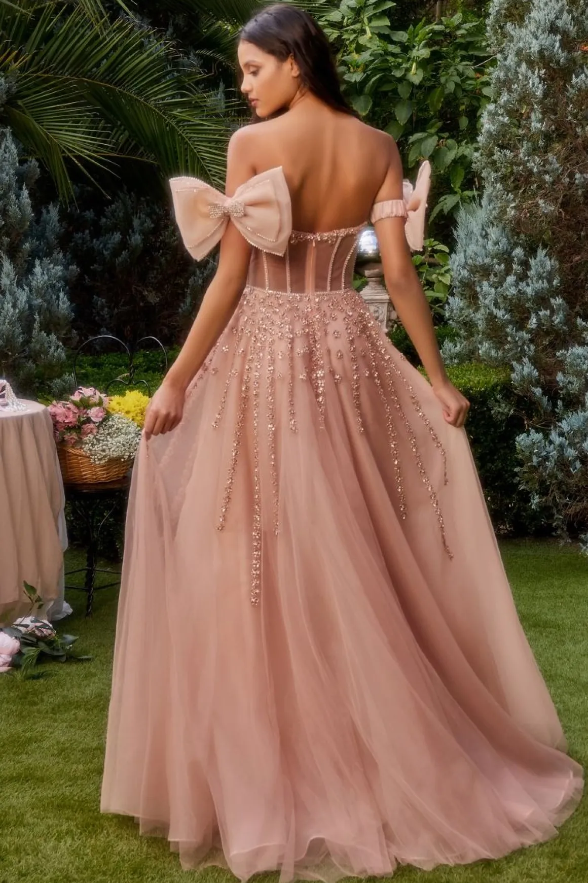 Andrea & Leo A1338 Gallakjole med sløfje