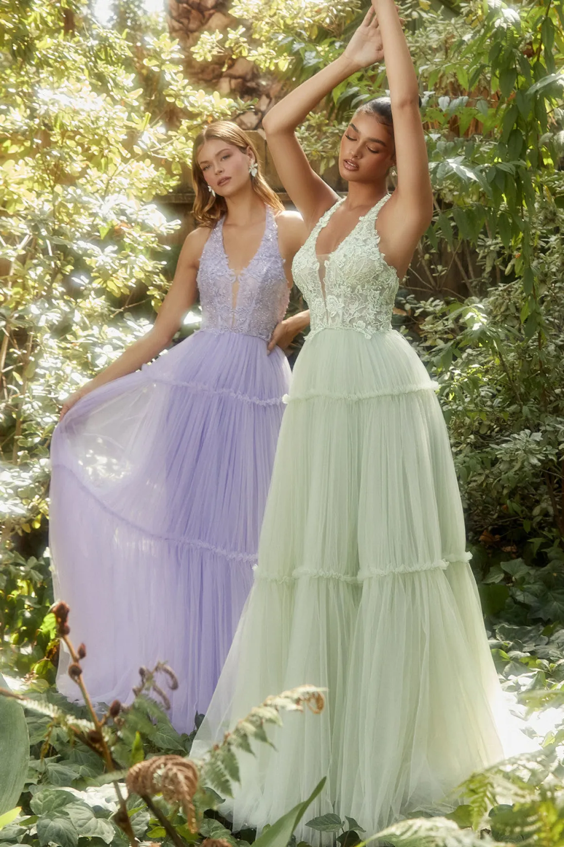 Andrea & Leo garden lace gallakjole