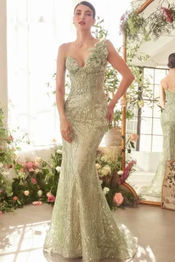 Andrea & Leo oneshoulder gallakjole A1392