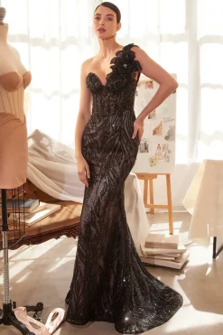 Andrea & Leo oneshoulder gallakjole A1392