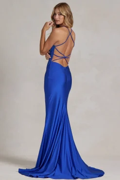 Camryn festkjole med åben ryg