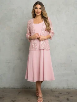 Festkjole med jakke 3489