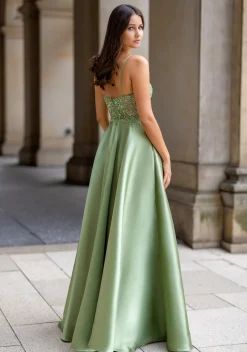 Gallakjole i mikado satin