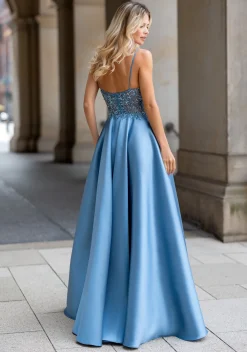 Gallakjole i mikado satin