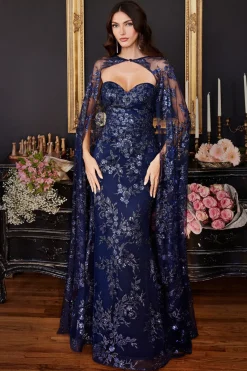 La Divine J834 gallakjole med kappe