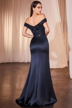 La ivine CD877 offshoulders festkjole