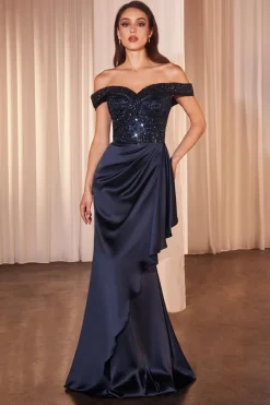 La ivine CD877 offshoulders festkjole