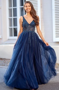 Navy Christian Koehlert gallakjole 0265