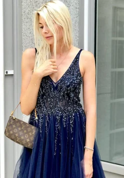 Navy Christian Koehlert gallakjole 0265