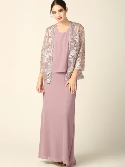 Tre delt lang selskabskjole 3369