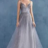 Andrea & Leo ombre glitter kjole A0936
