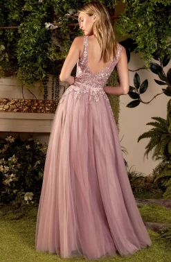 Andrea & Leo Sade Gown