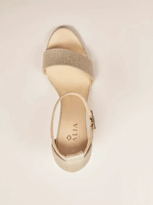 Avalia - Carrie Heeled Sandal - Gold