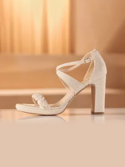 Avalia - Goja Heeled Sandal - White