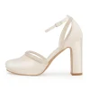 Avalia - Mary Heeled Sandal - White