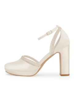 Avalia - Mary Heeled Sandal - White