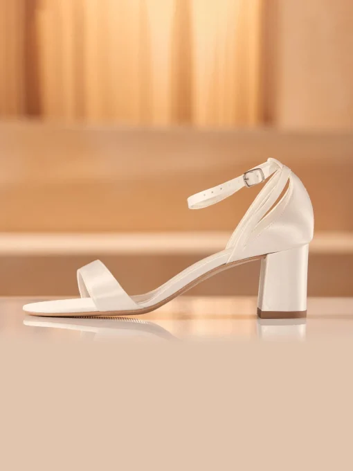 Avalia - Tina Heeled Sandal - White