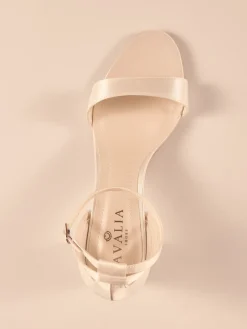 Avalia - Tina Heeled Sandal - White
