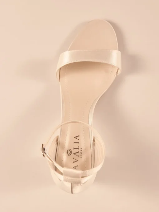 Avalia - Tina Heeled Sandal - White