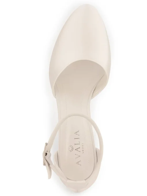 Avalia - Vera Heeled Sandal - White