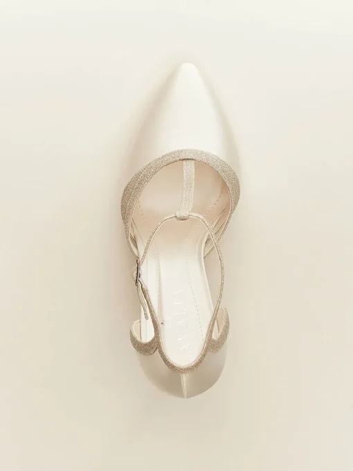 Avalia - Wilma Heeled Sandal - White