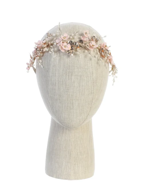 Blomster hårbånd i rosa