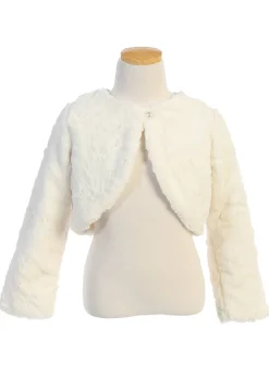 Bolero med perleknap