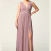 Chiffonkjole med slids 3329
