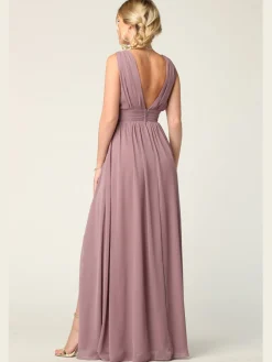 Chiffonkjole med slids 3329