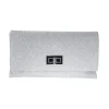 Fest clutch i sølv glitter B905