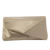 Festtaske guld med glitter B767