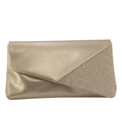 Festtaske guld med glitter B767