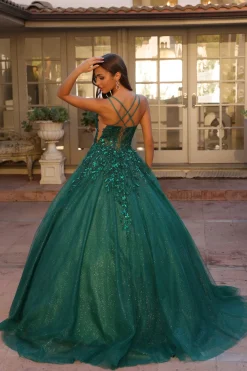 Gallakjole med glitter 1271