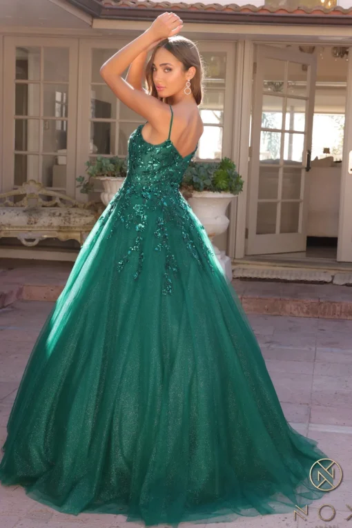 Gallakjole med glitter 1464