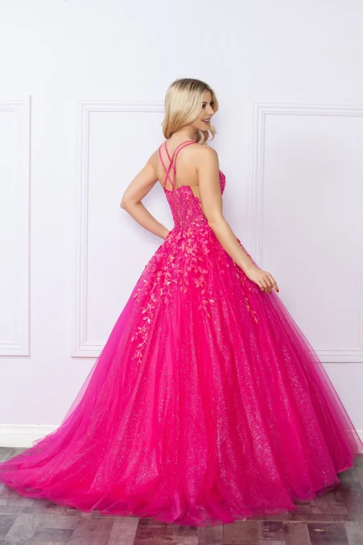 Gallakjole med glitter 1271