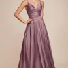 La Divine 7485 english violet satinkjole