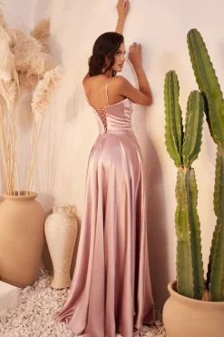 La Divine CD337 corsage gallakjole i satin
