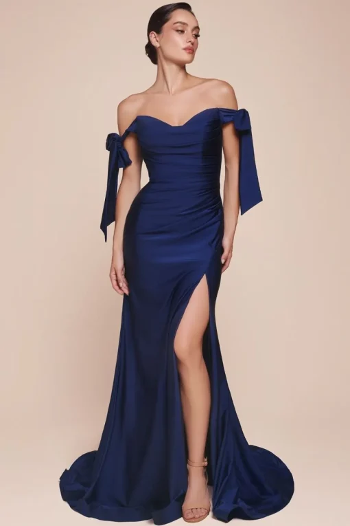 La Divine CD943 navy festkjole