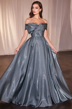 La Divine CD801 stropløs organza gallakjole