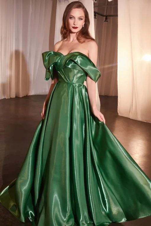 La Divine CD801 stropløs organza gallakjole