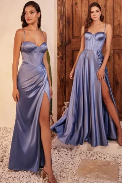 La Divine corsage satinkjole 7495