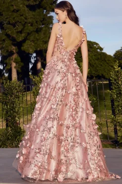 La Divine J838 gallakjole med 3d blomster