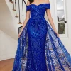 La Divine J836 mermaid gallakjole med glitter