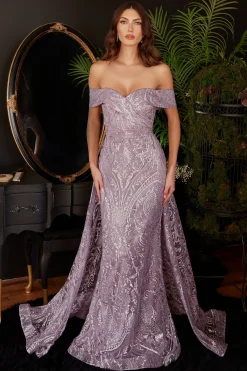 La Divine J836 mermaid gallakjole med glitter