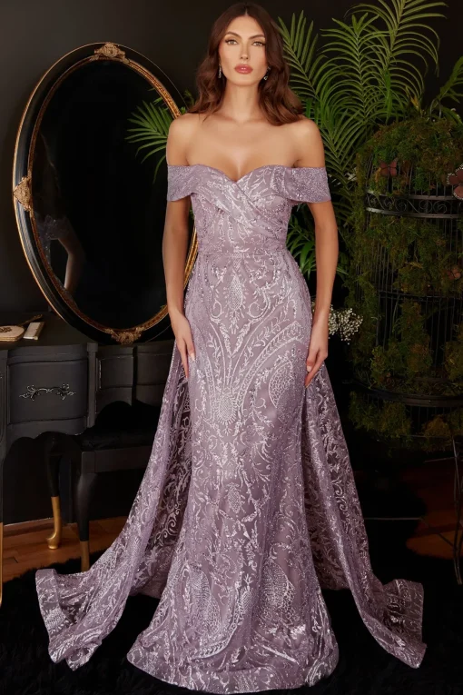 La Divine J836 mermaid gallakjole med glitter