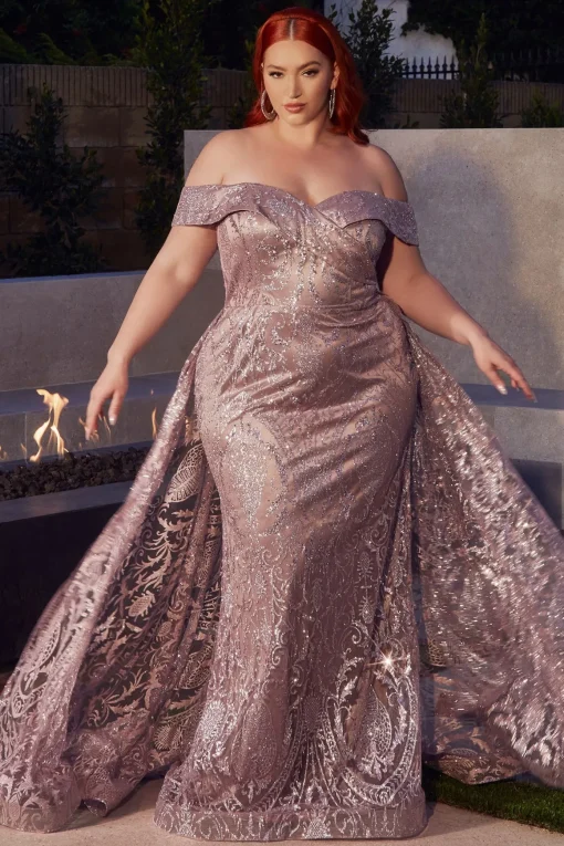 La Divine J836 mermaid gallakjole med glitter