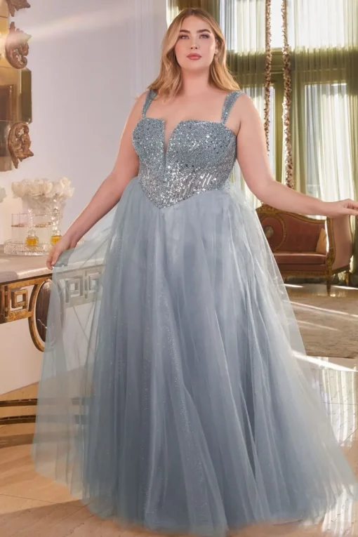 La Divine plus size gallakjole CD0217C