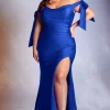 Off shoulder plus size kjole