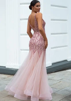 Rosa Christian Koehlert mermaid kjole 0571
