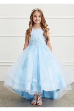 Rosa og lysblå prinsessekjole